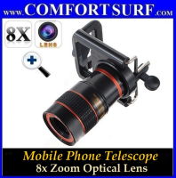 8x Zoom Detachable Optical Lens for Mobile Phone Telescope with Universal Holder